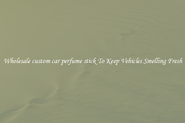 Wholesale custom car perfume stick To Keep Vehicles Smelling Fresh