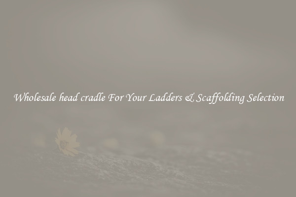 Wholesale head cradle For Your Ladders & Scaffolding Selection