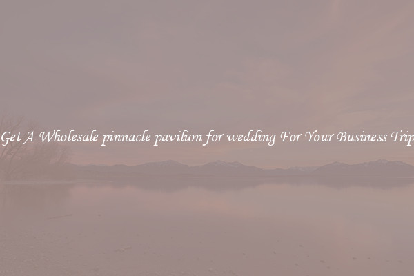 Get A Wholesale pinnacle pavilion for wedding For Your Business Trip