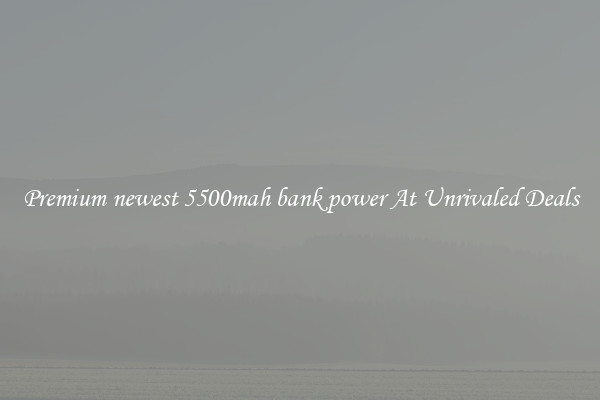 Premium newest 5500mah bank power At Unrivaled Deals