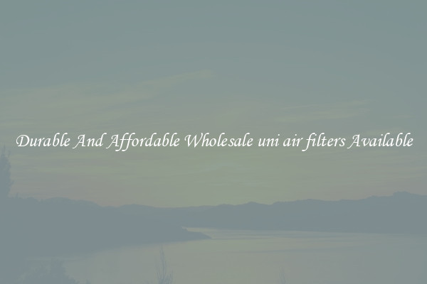 Durable And Affordable Wholesale uni air filters Available