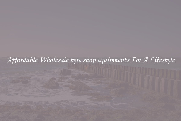 Affordable Wholesale tyre shop equipments For A Lifestyle