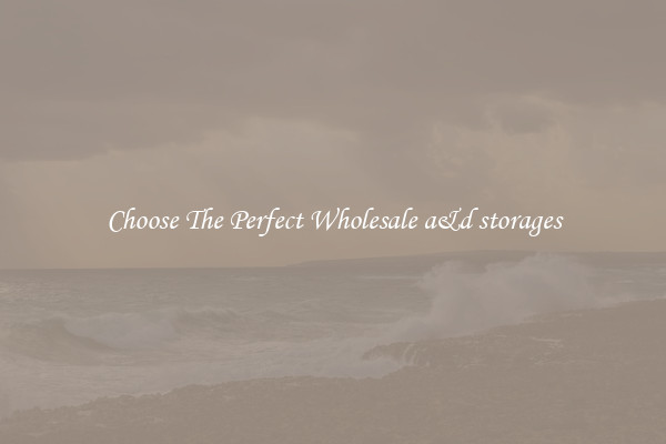 Choose The Perfect Wholesale a&d storages