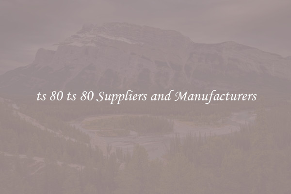 ts 80 ts 80 Suppliers and Manufacturers
