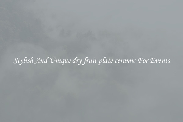 Stylish And Unique dry fruit plate ceramic For Events