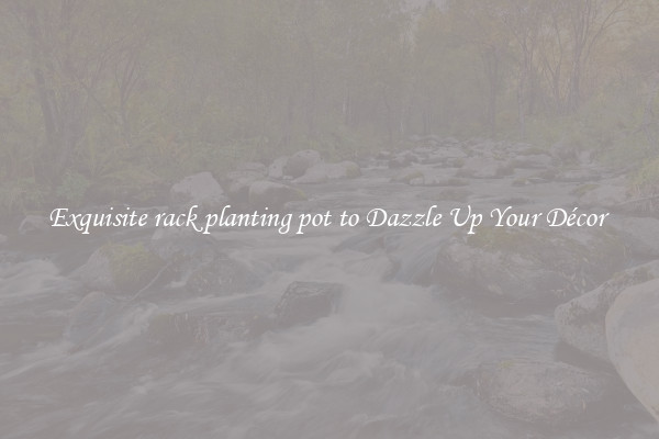 Exquisite rack planting pot to Dazzle Up Your Décor 
